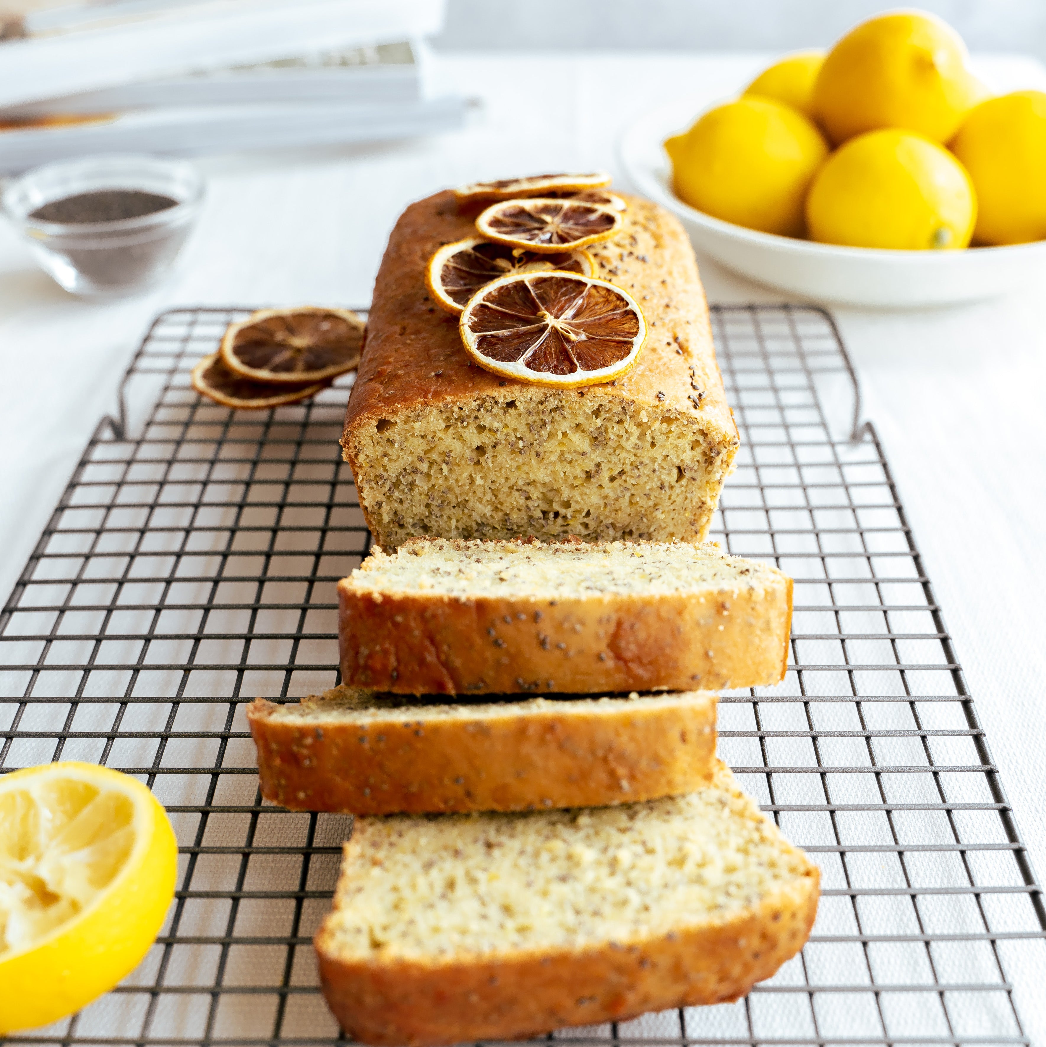 Oil-Free Homemade Lemon Chia Seed Bread - RAW Nutritional