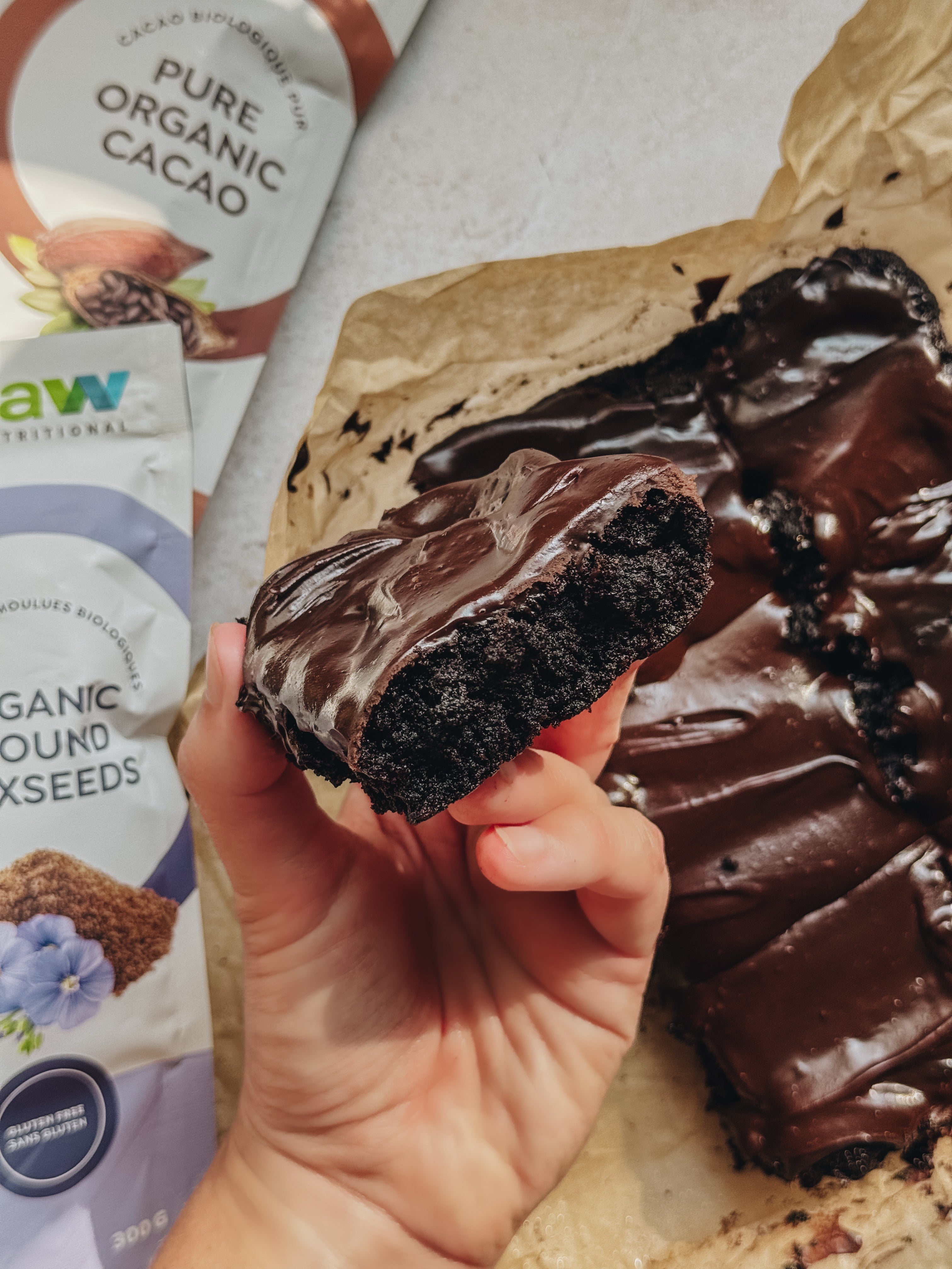 Gluten-Free Brownies with Frosting – RAW Nutritional
