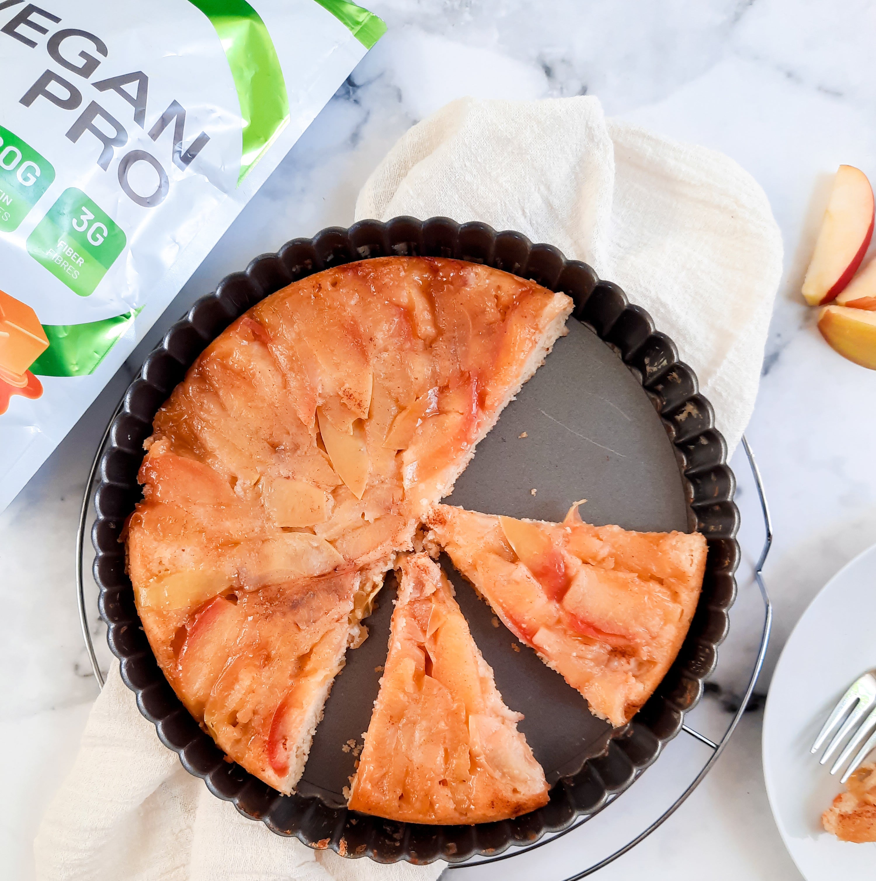 Apple &amp; Caramel Upside-Down Cake - RAW Nutritional