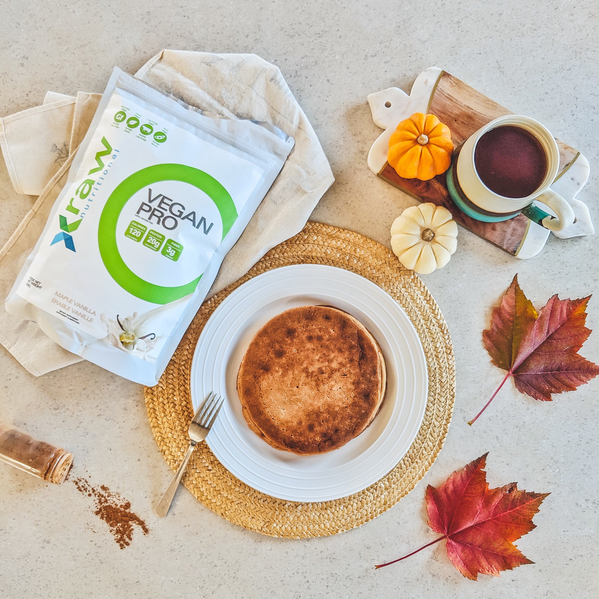 Chai & Maple Protein Pancakes – RAW Nutritional