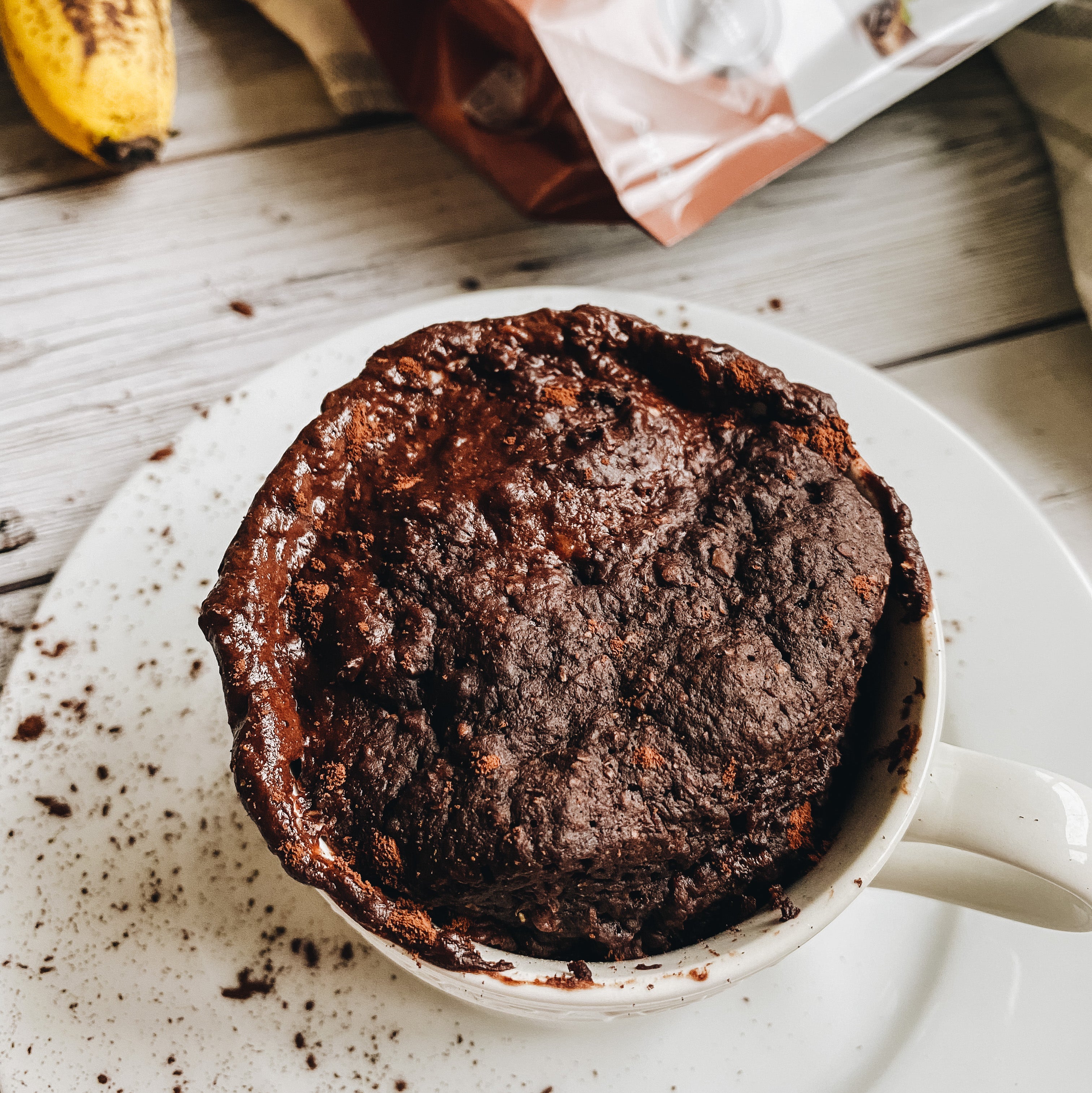 Chocolate &amp; Banana Mug Cake - RAW Nutritional