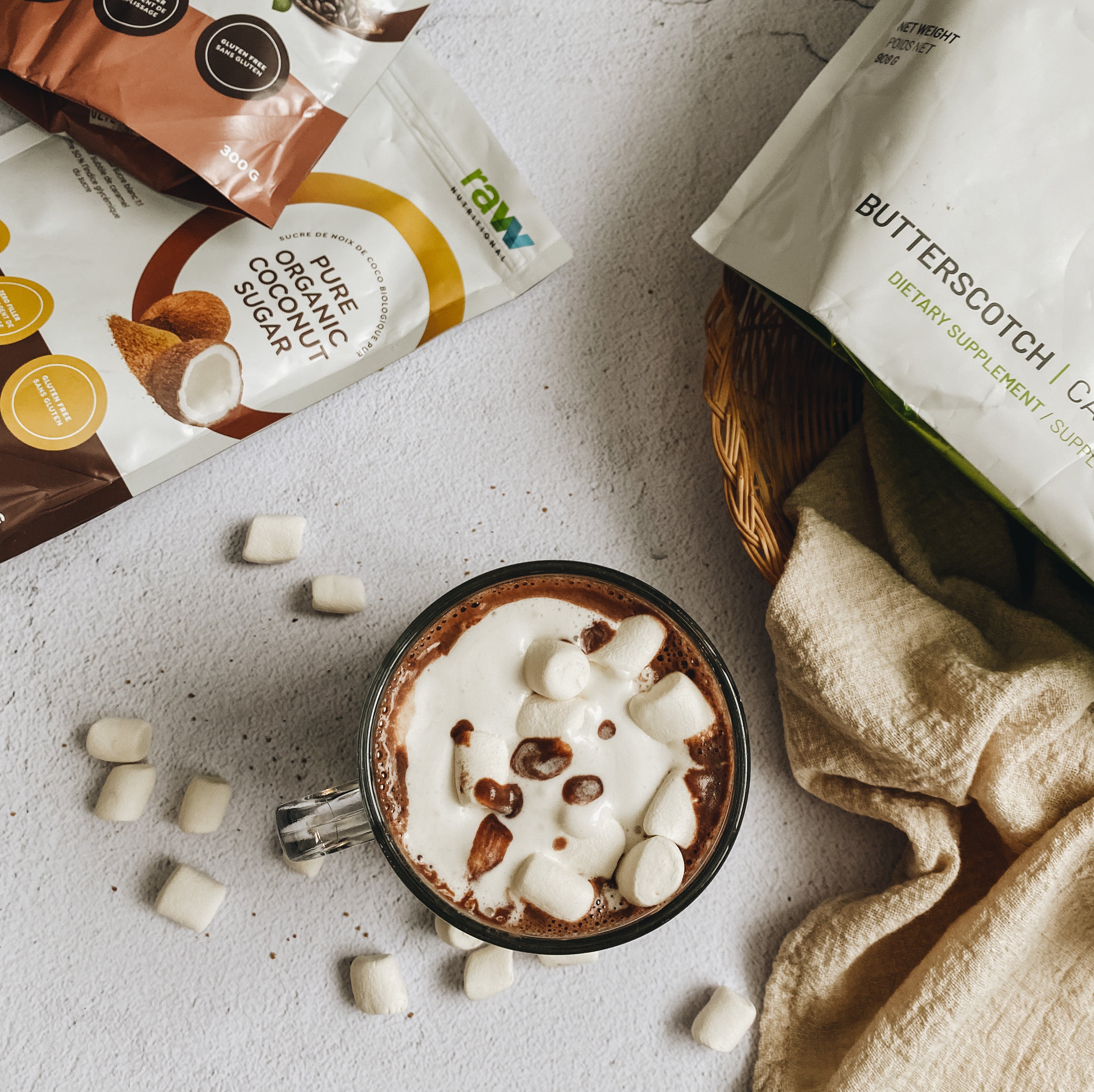 Plant-based Salted Caramel Hot Chocolate - RAW Nutritional