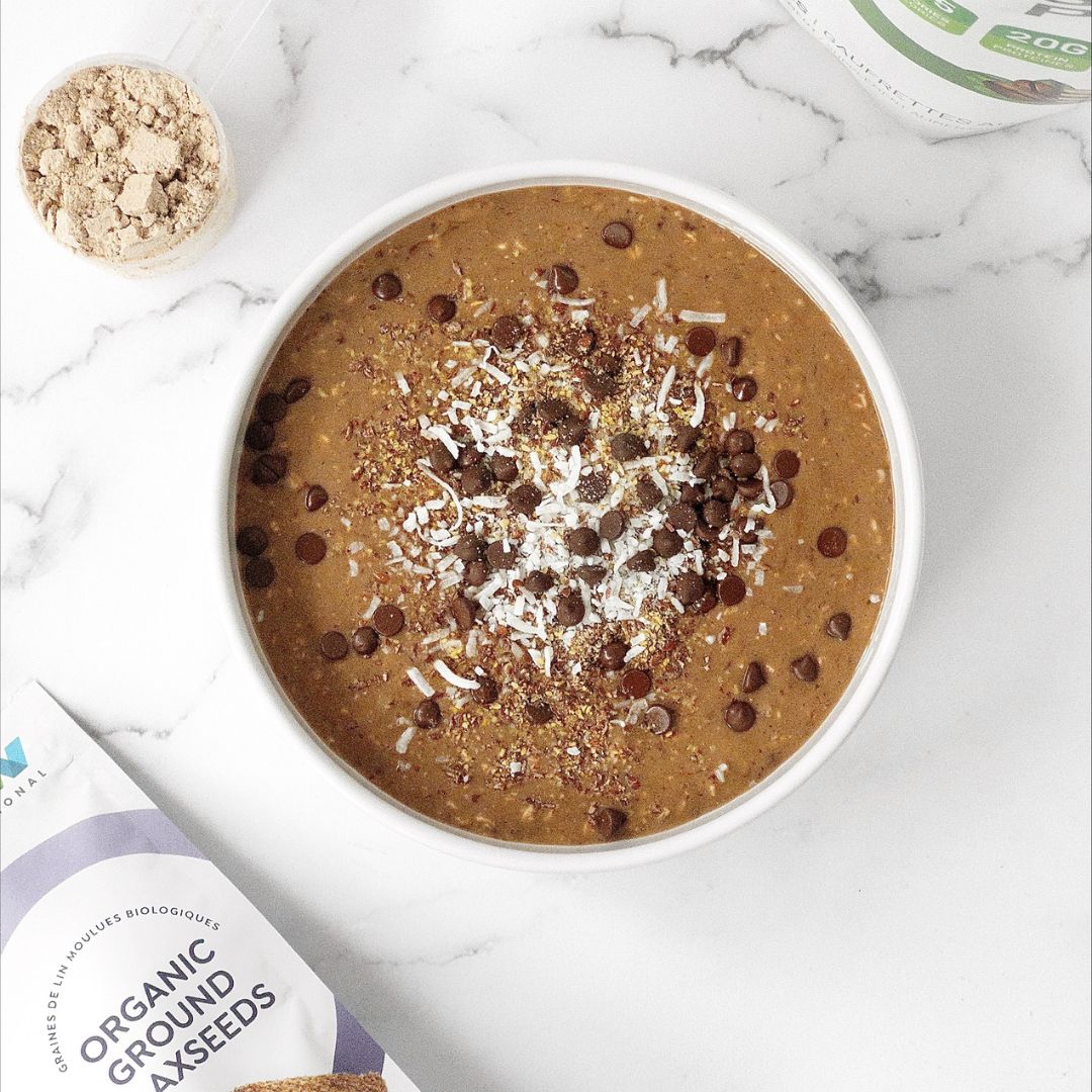 Vegan Mocha Energizing Oatmeal – RAW Nutritional