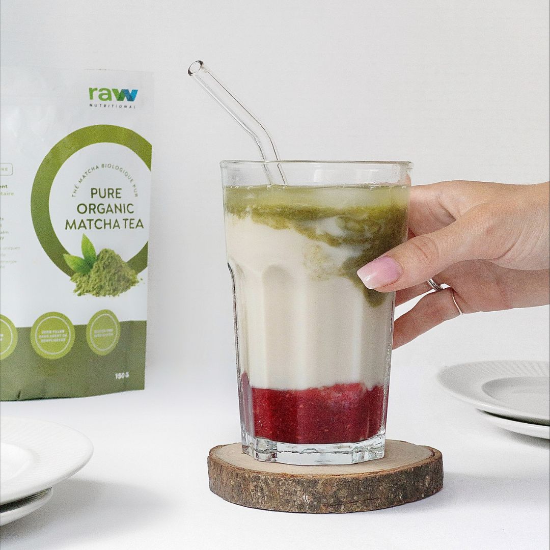 Strawberry Iced Matcha
&ndash; RAW Nutritional