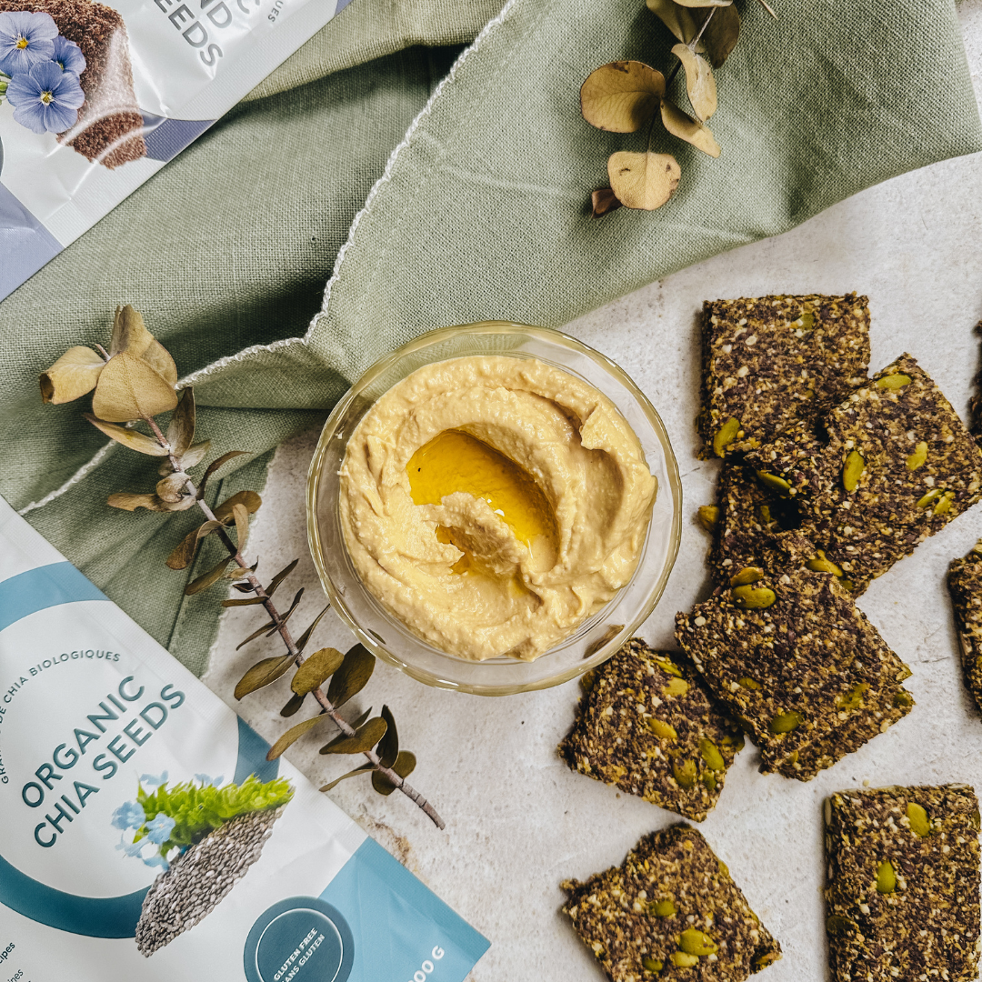 Flaxseed and Chia Crackers – RAW Nutritional