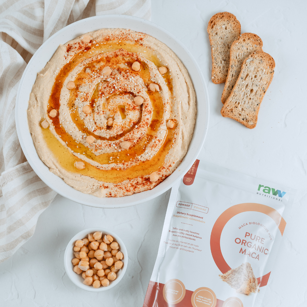 10-Minute Maca Hummus – RAW Nutritional