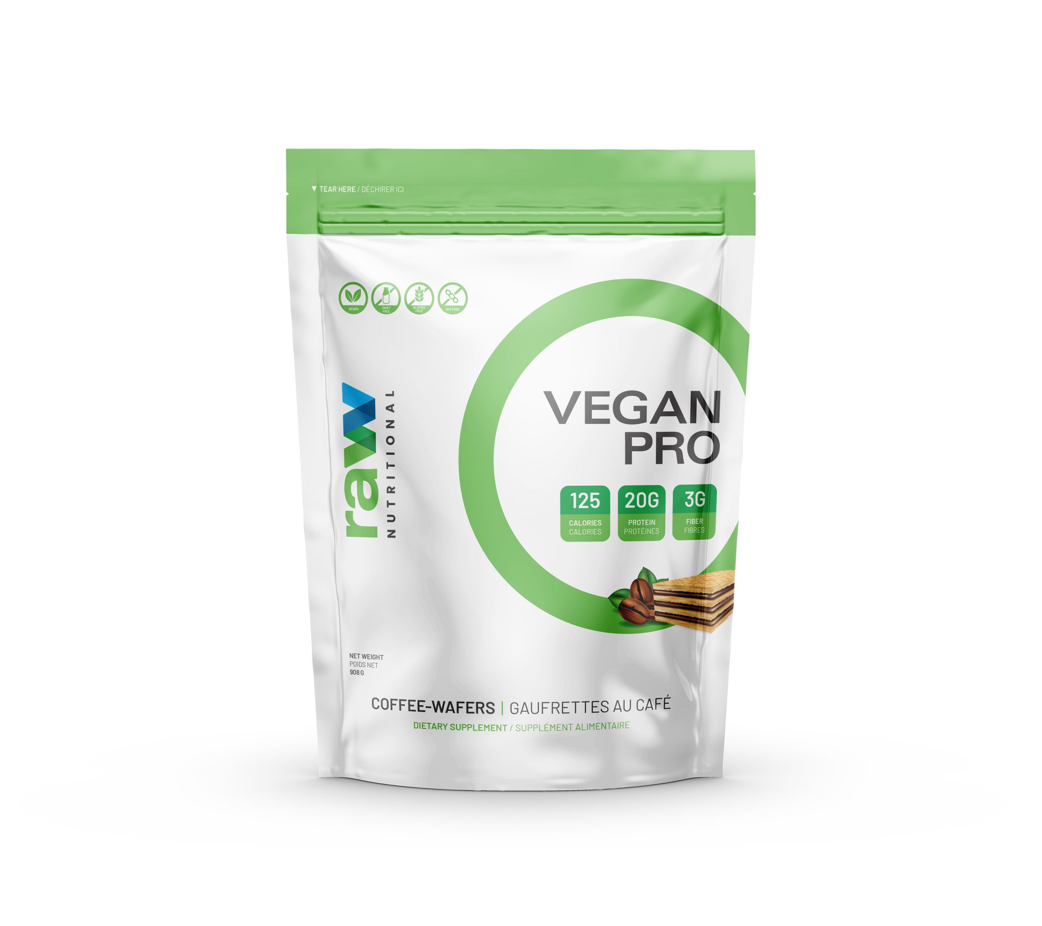 Vegan Protein Powder Coffee Wafers