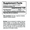 Raw Nutritional Pure Trans-Resveratrol Nutrition Fact Panel